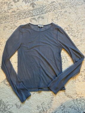 Long Sleeve Mesh Top